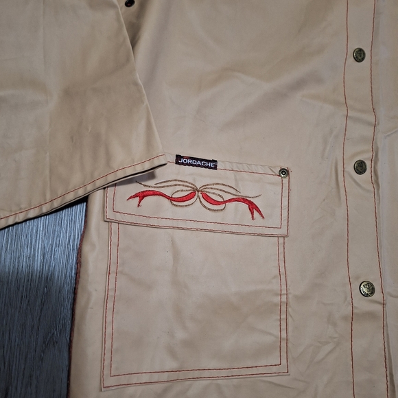 JORDACHE Rain Coat Woman size M Vintage 70's-80's Western Horse Logo - Picture 8 of 8